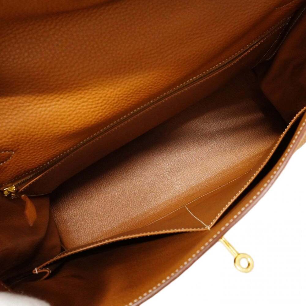 Hermes Kelly 35 Togo Gold Handbag (□L stamp) 2-way bag for women - Picture 4 of 15